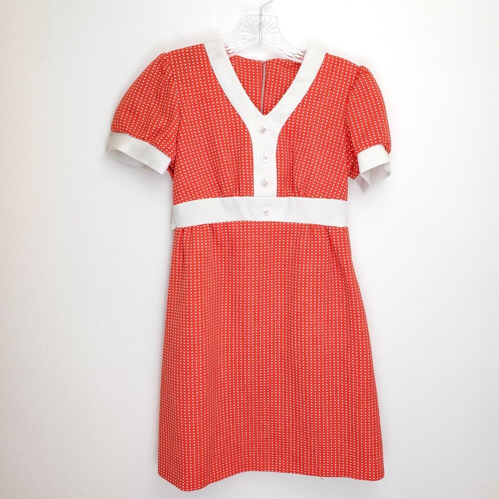 Child's vintage unbranded 50's/60's polka dot dress